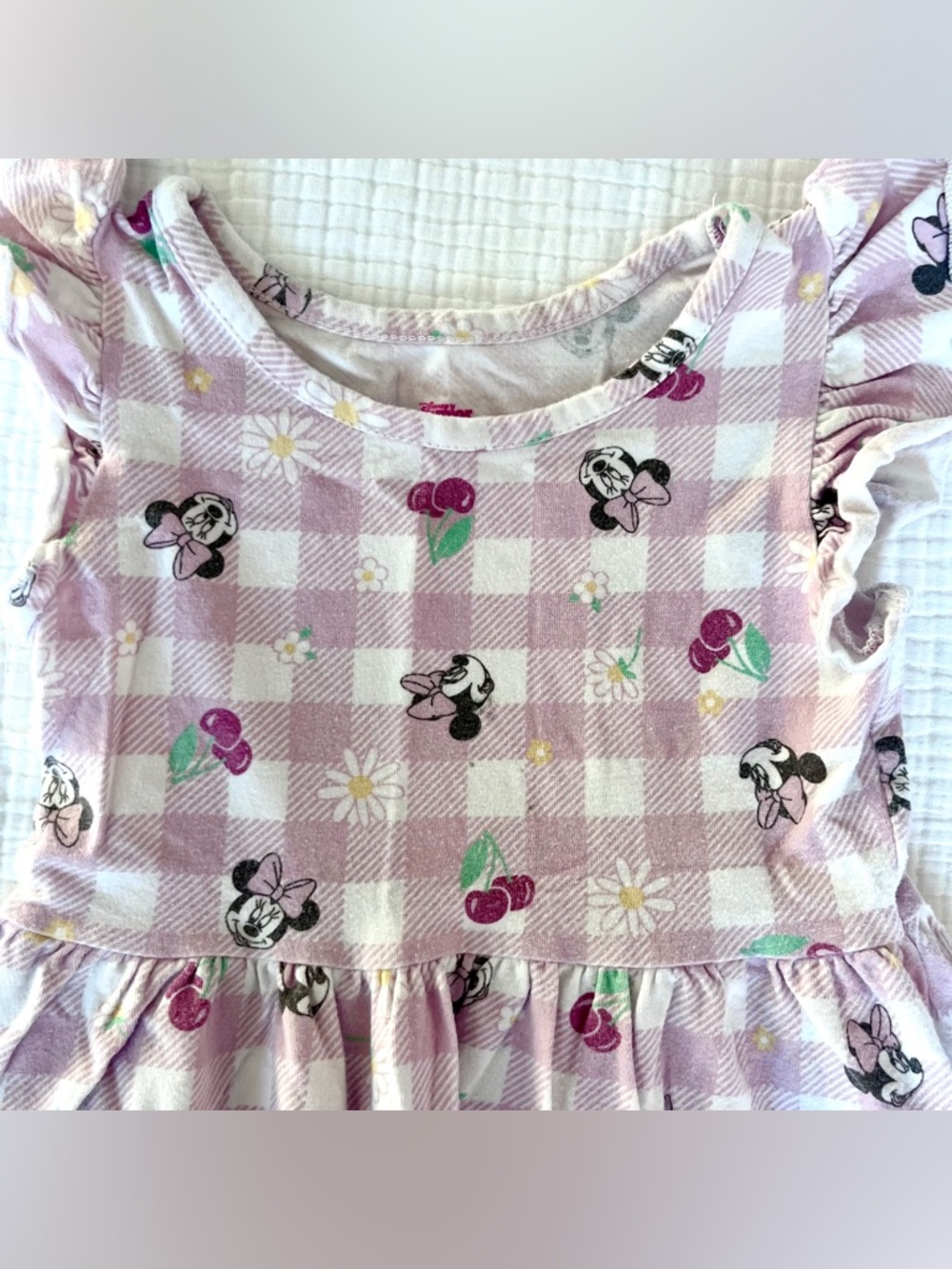2T Disney Minnie Mouse Plaid Dress - Picture 4 of 7